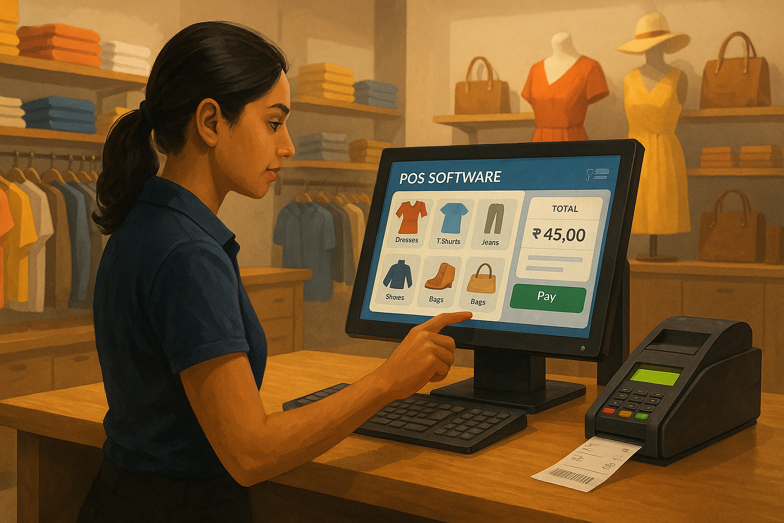 POS software for retail checkout efficiency