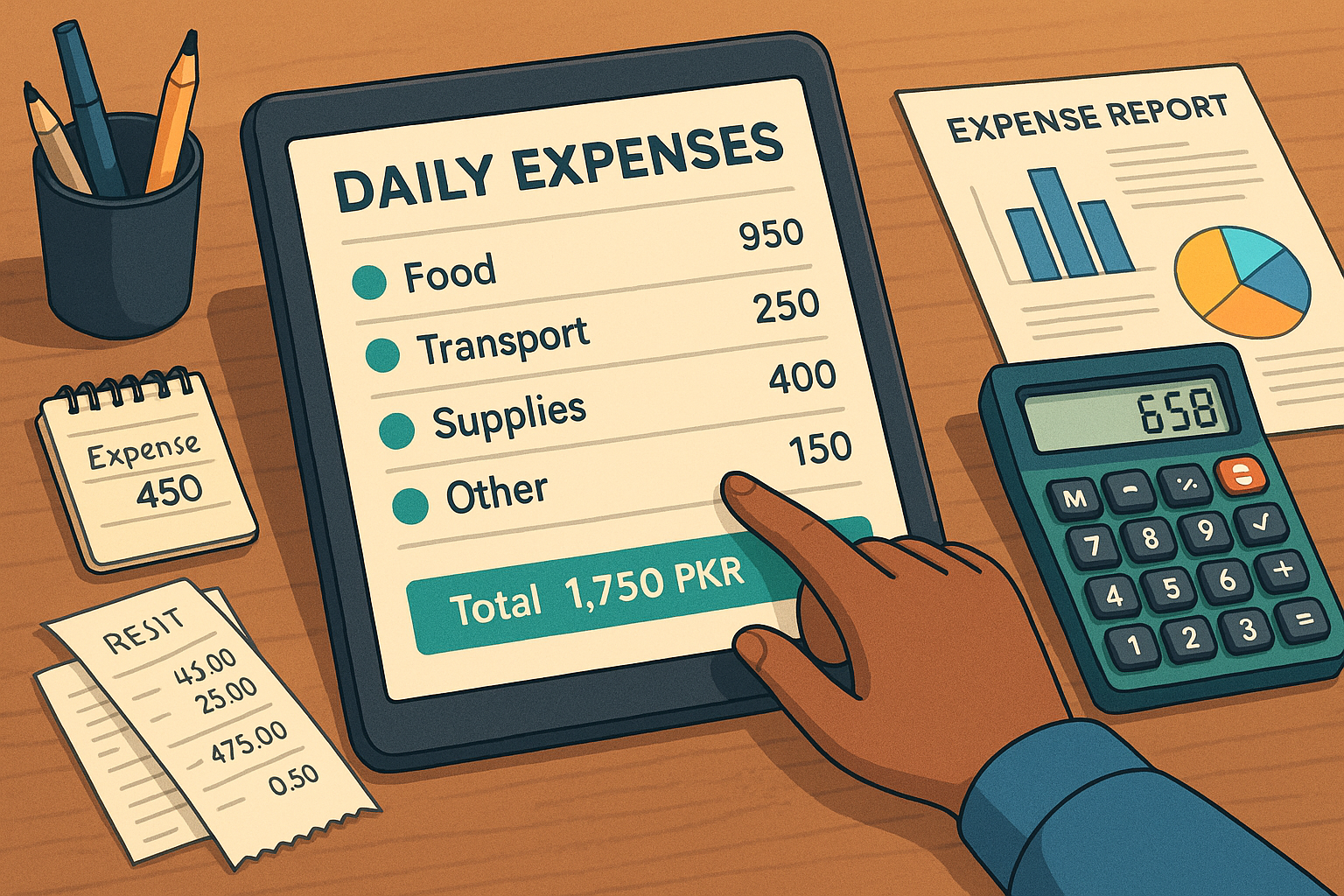 daily expense tracking tool for small business cost management