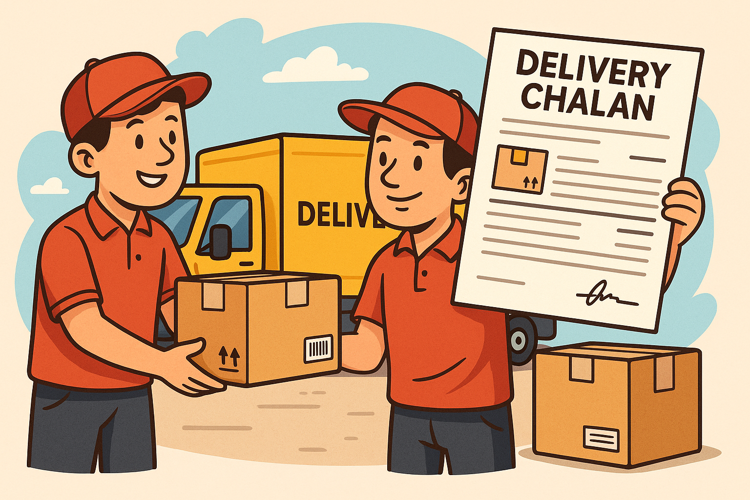 delivery chalan generation tool with delivery staff and shipment form