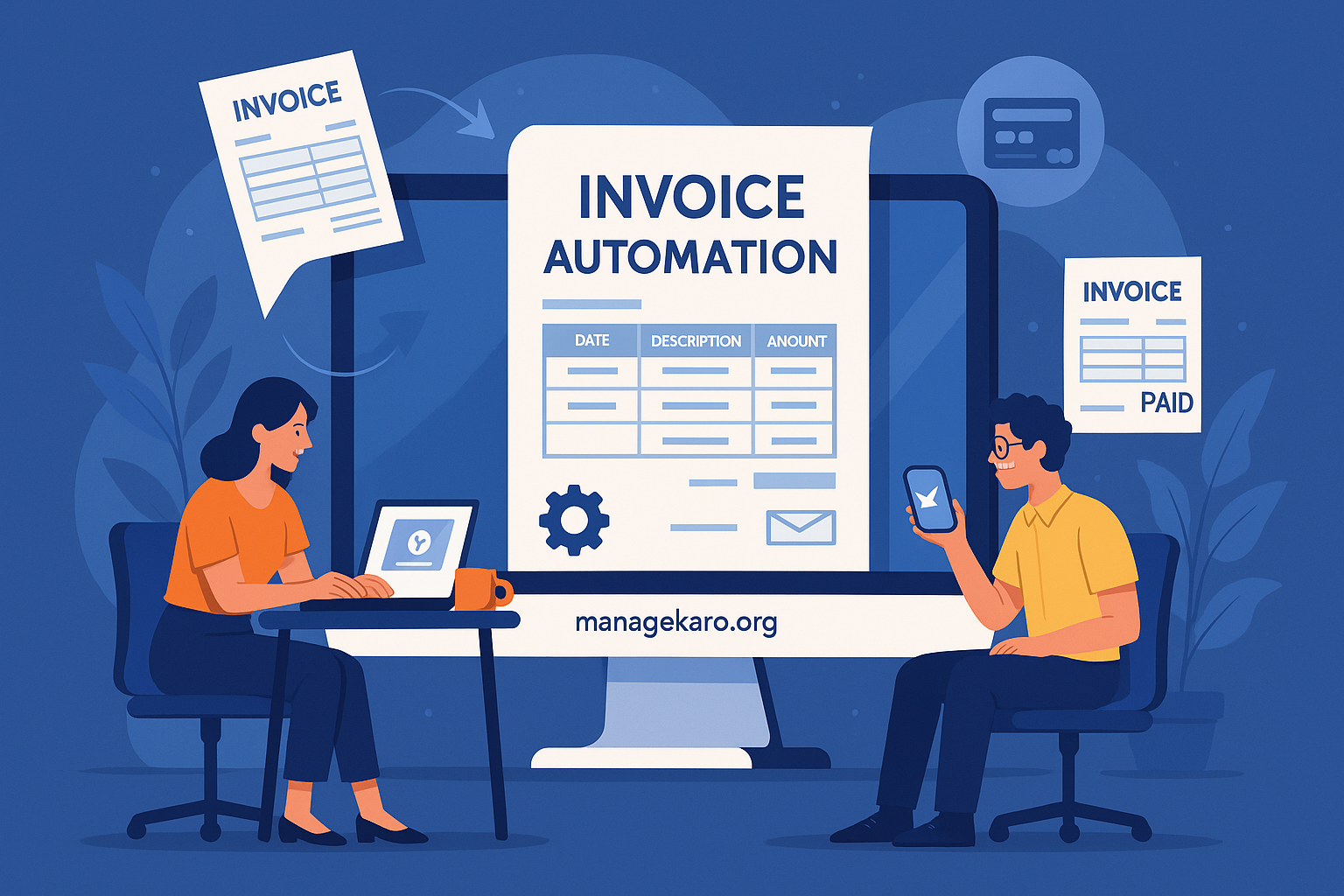 Automated business billing with ManageKaro.org