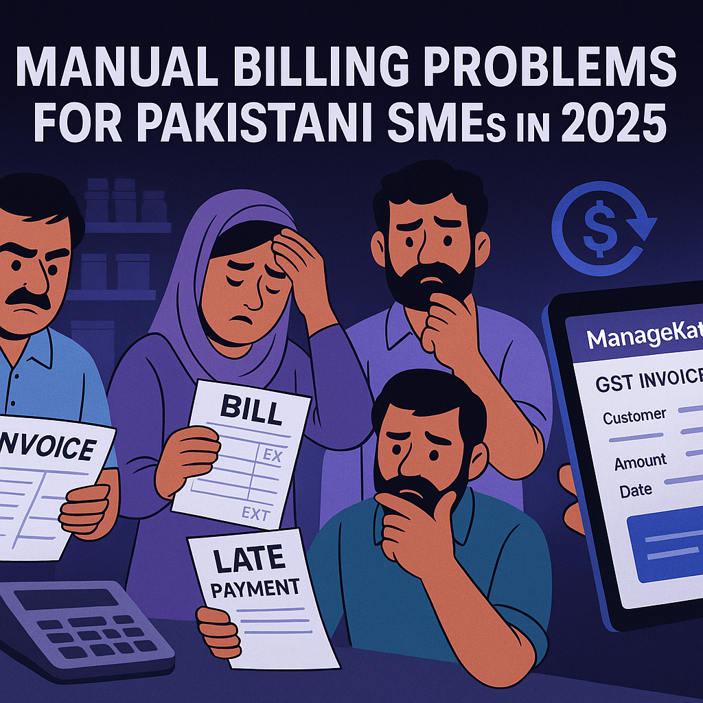 Manual billing problems for Pakistani SMEs in 2025