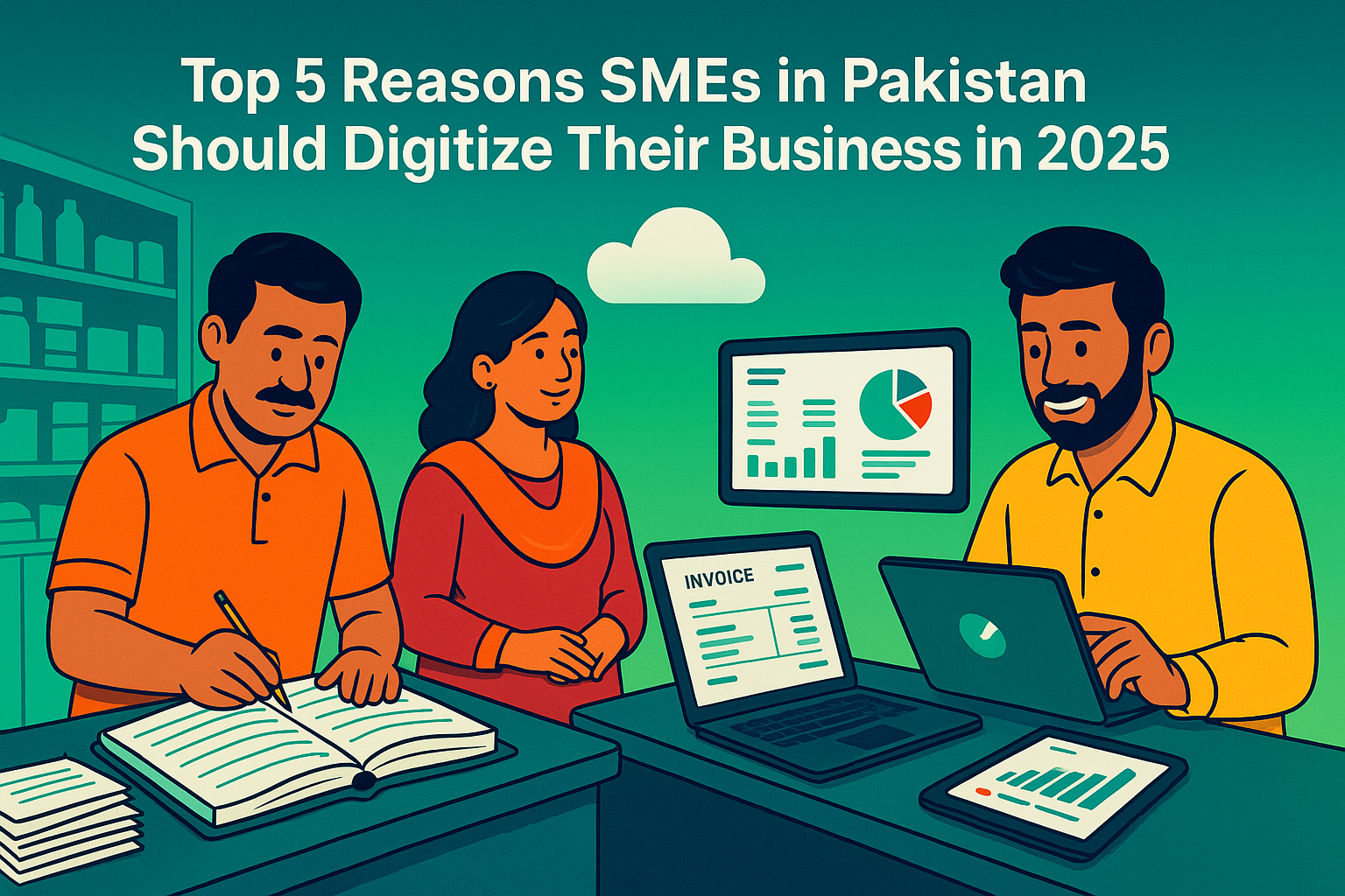 Pakistani SMEs digitizing their businesses in 2025 using ManageKaro