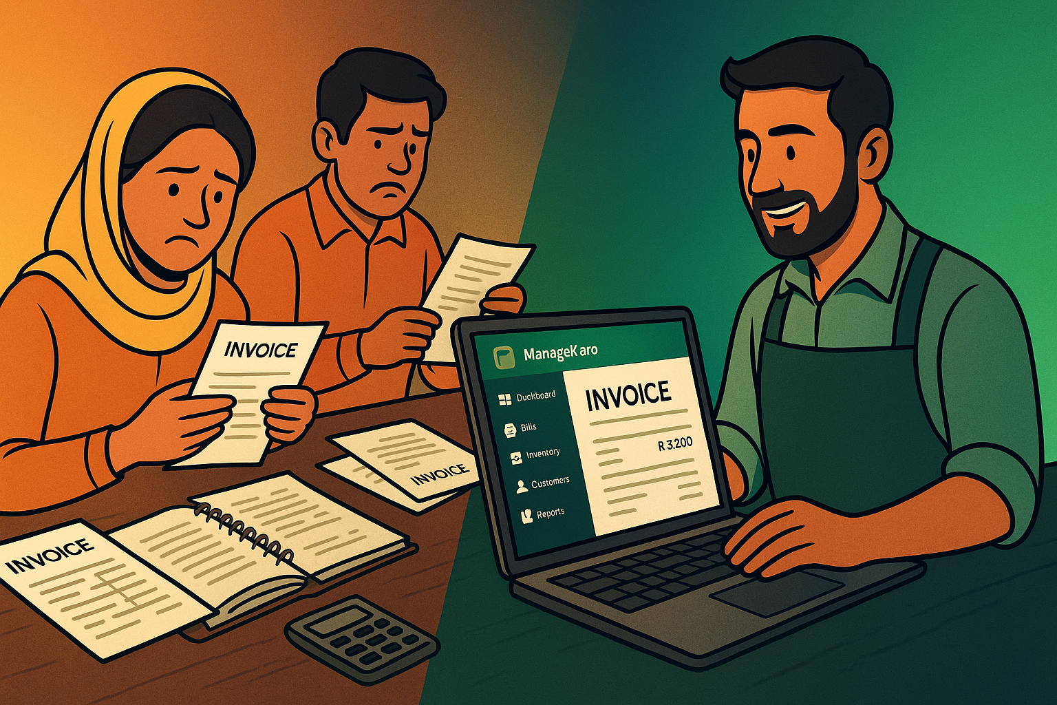 Pakistani shopkeepers shifting from manual invoicing to ManageKaro’s automated billing system