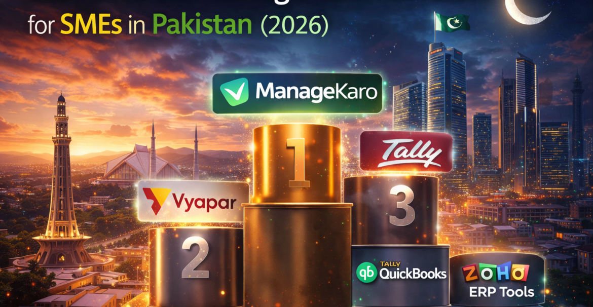 Best business management software for SMEs in Pakistan 2026 comparison showing leading ERP, accounting, and billing platforms.