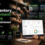 ManageKaro inventory management software for small businesses showing low-stock alerts, reorder reminders, supplier updates, product movement, and stock overview dashboards.