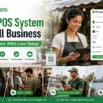 Mobile POS system for small business showing ManageKaro mobile billing, payment collection, digital invoices, inventory sync, pop-up stall sales, retail store billing, field sales, and sell-on-the-go features.